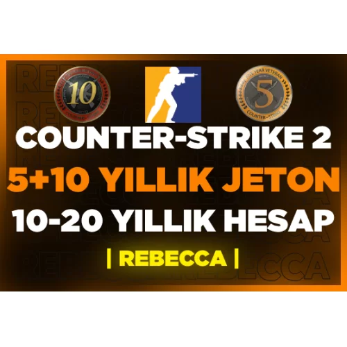  5 + 10 YILLIK JETON CS2 STEAM HESABI